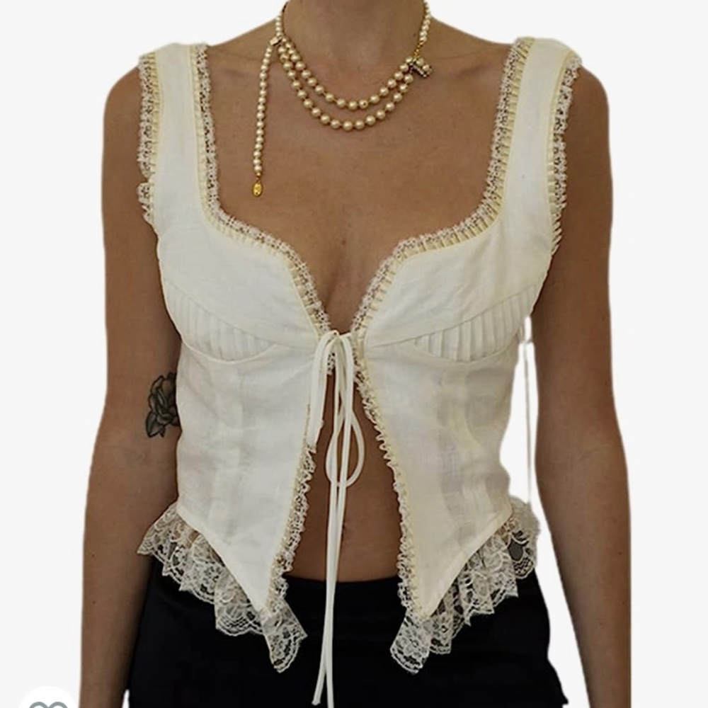 Amazon Lacey Front Tie top!